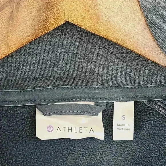 Athleta Full Zip Hooded Athletic Sweatshirt Women's Size S Navy Blue 9464 - Picture 5 of 8